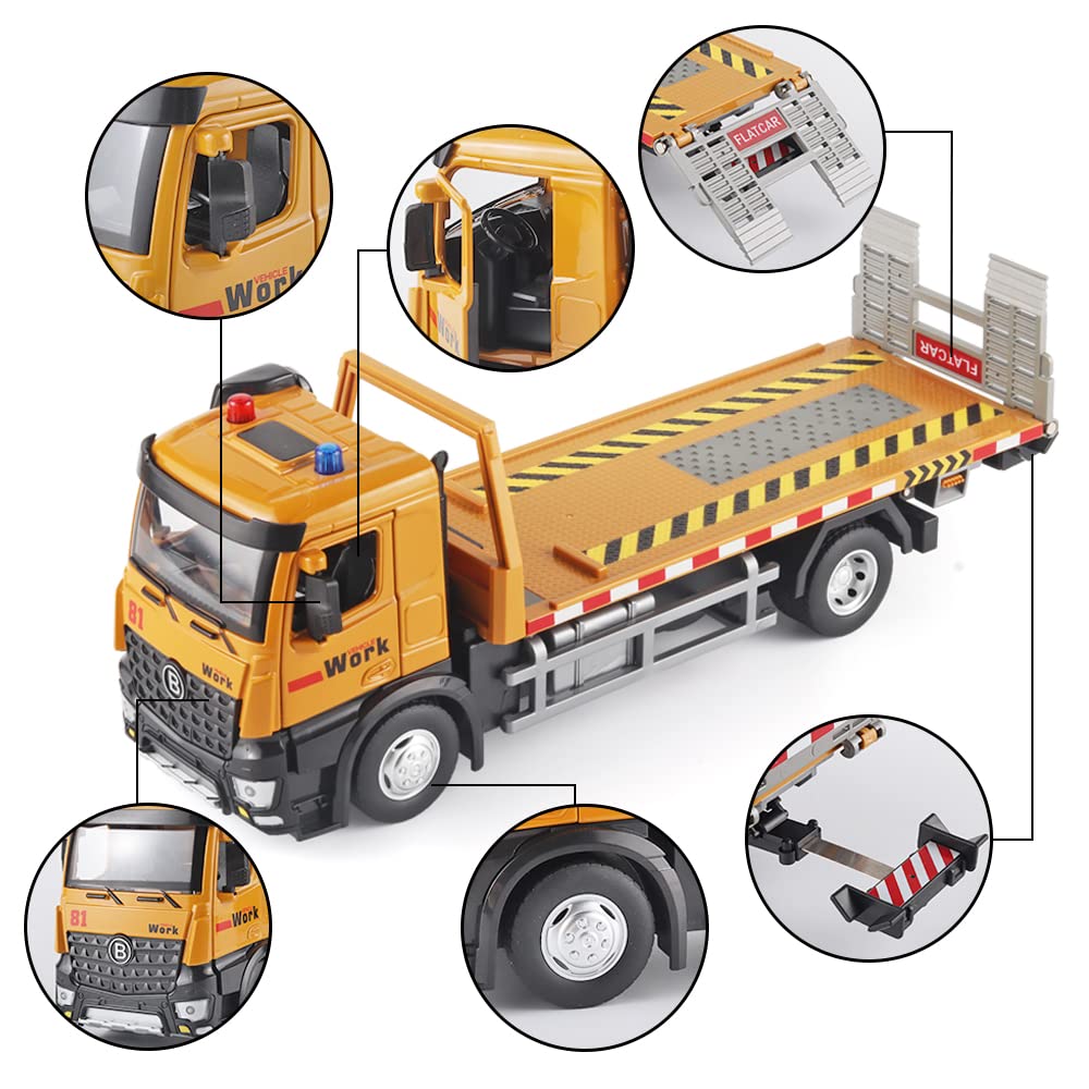 Tow Truck Toy with Sounds and Lights for Boys