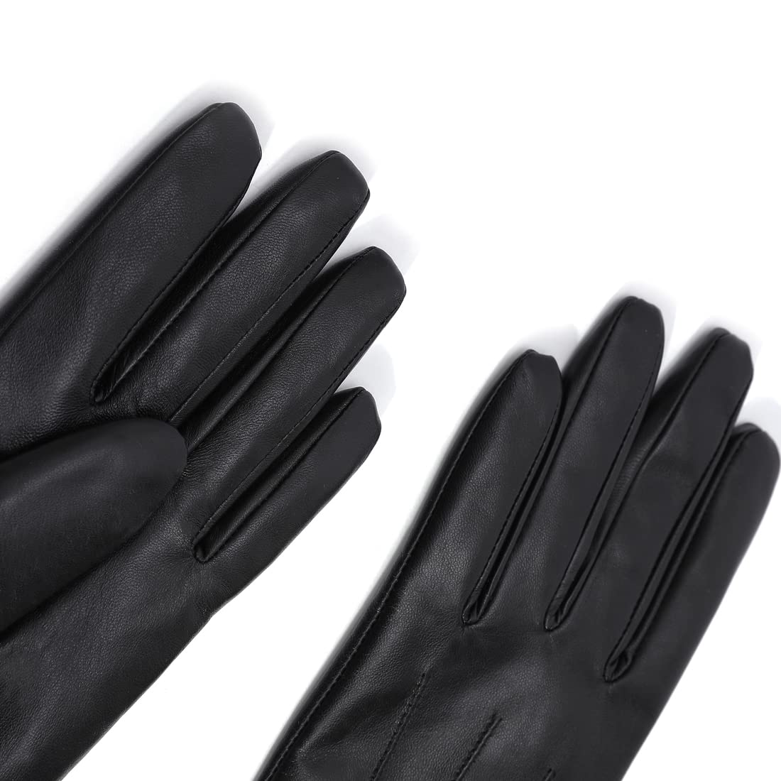 Harssidanzar Women's Leather Touchscreen Winter Gloves