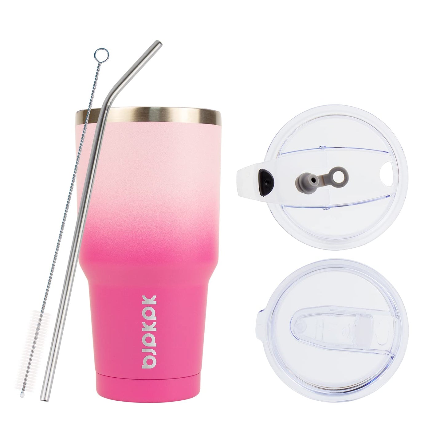 30 oz Insulated Stainless Steel Tumbler with Straw