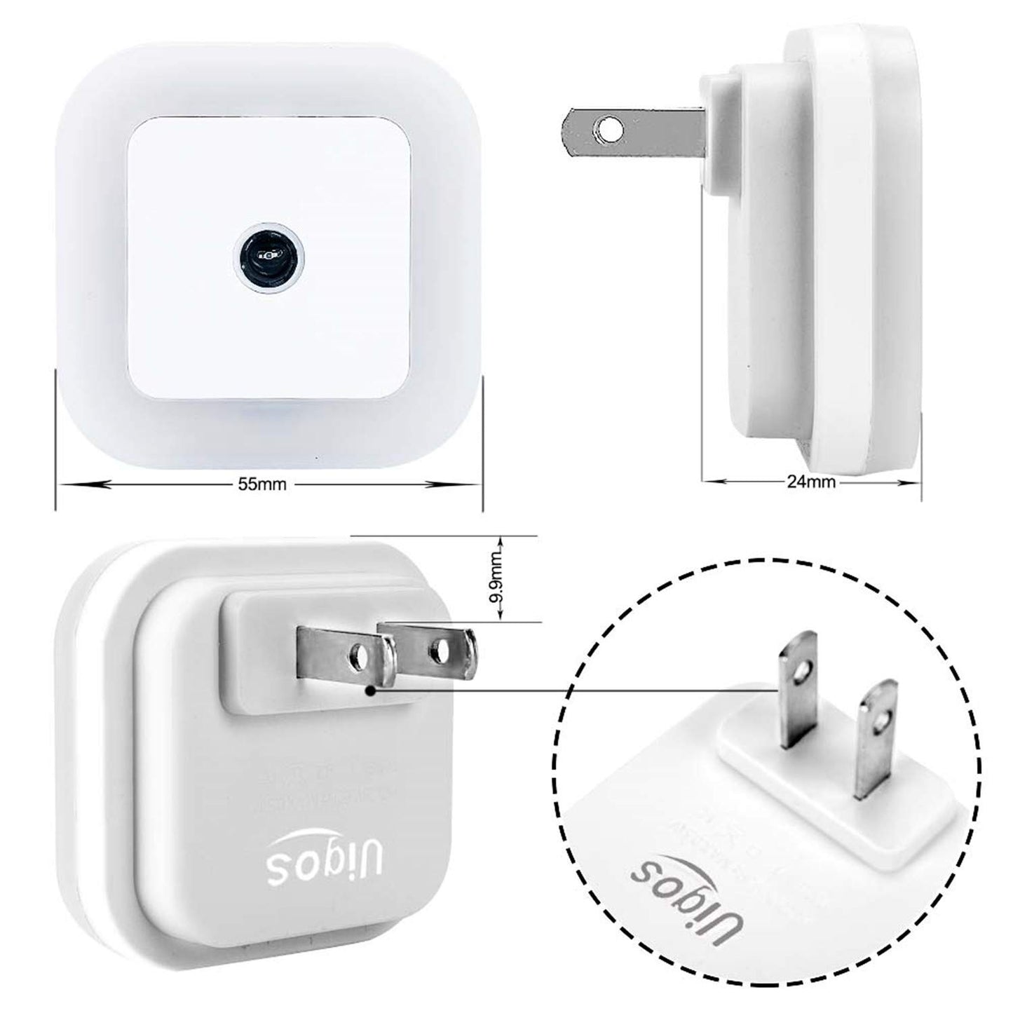 LED Night Light with Dusk to Dawn Sensor 6-Pack