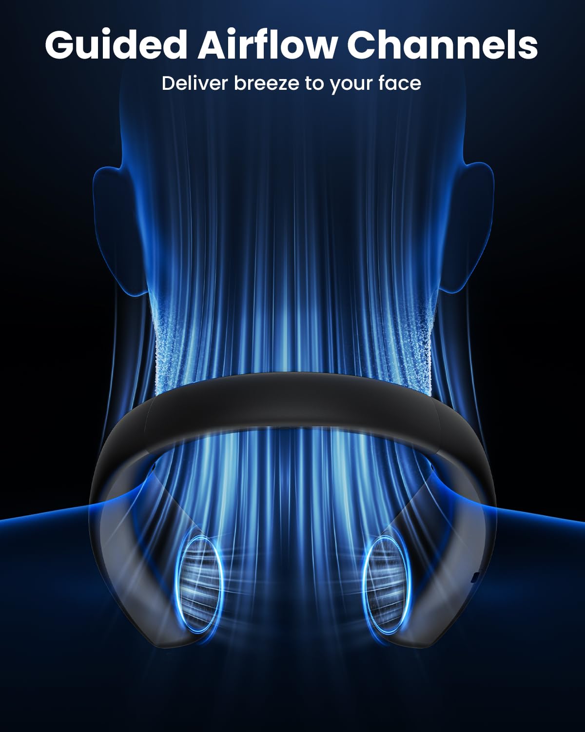 Portable Bladeless Neck Fan - 3 Speeds Rechargeable