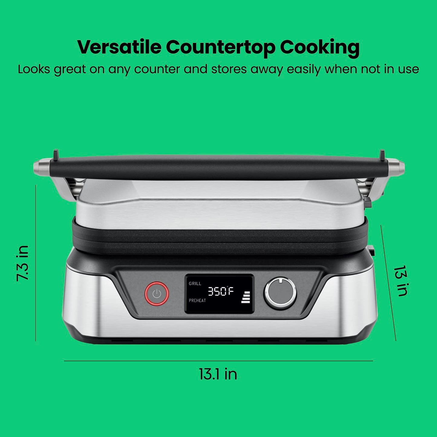 Chefman 5-in-1 Panini Press and Grill Combo
