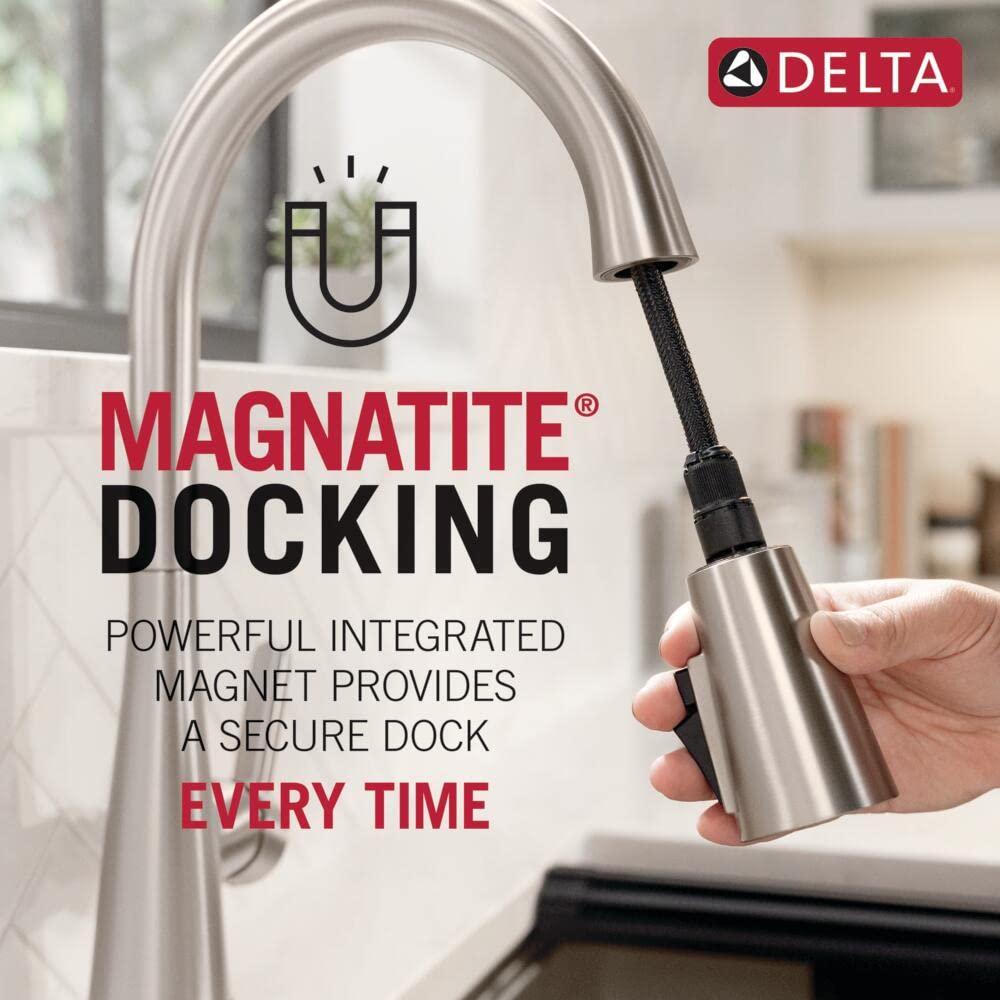 Delta Touch Kitchen Faucet with Pull Down Sprayer