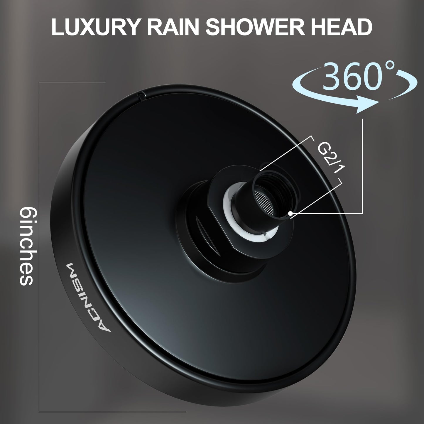 High Pressure Adjustable Shower Head with Hook