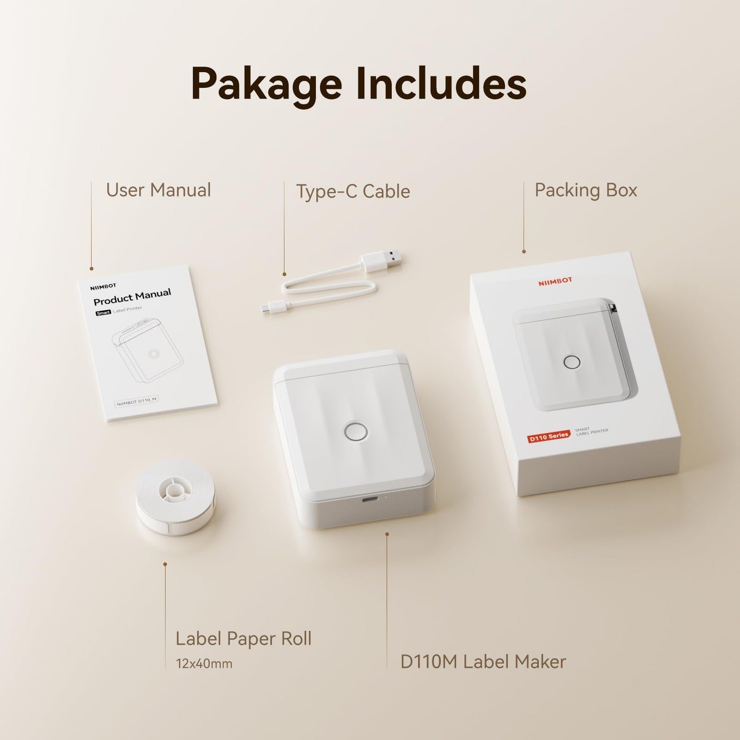 NIIMBOT Bluetooth Label Maker for Home & Office