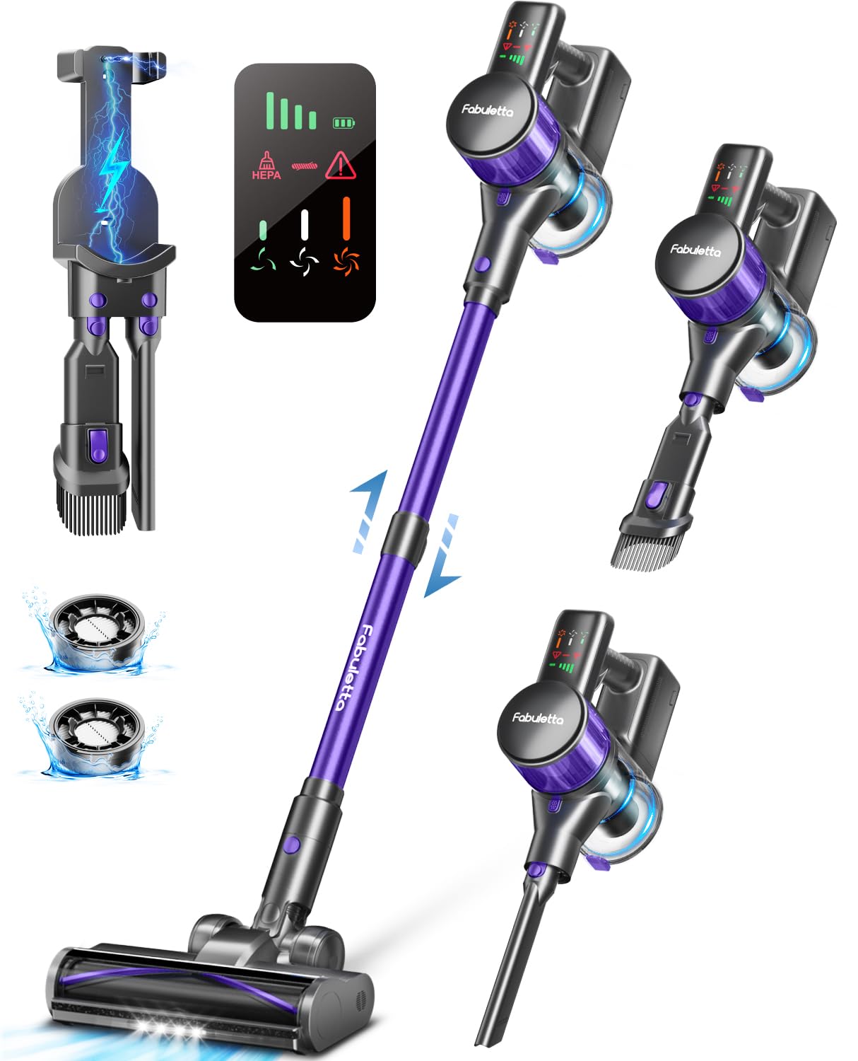 Cordless Vacuum Cleaner 38Kpa FABULETTA 6-in-1