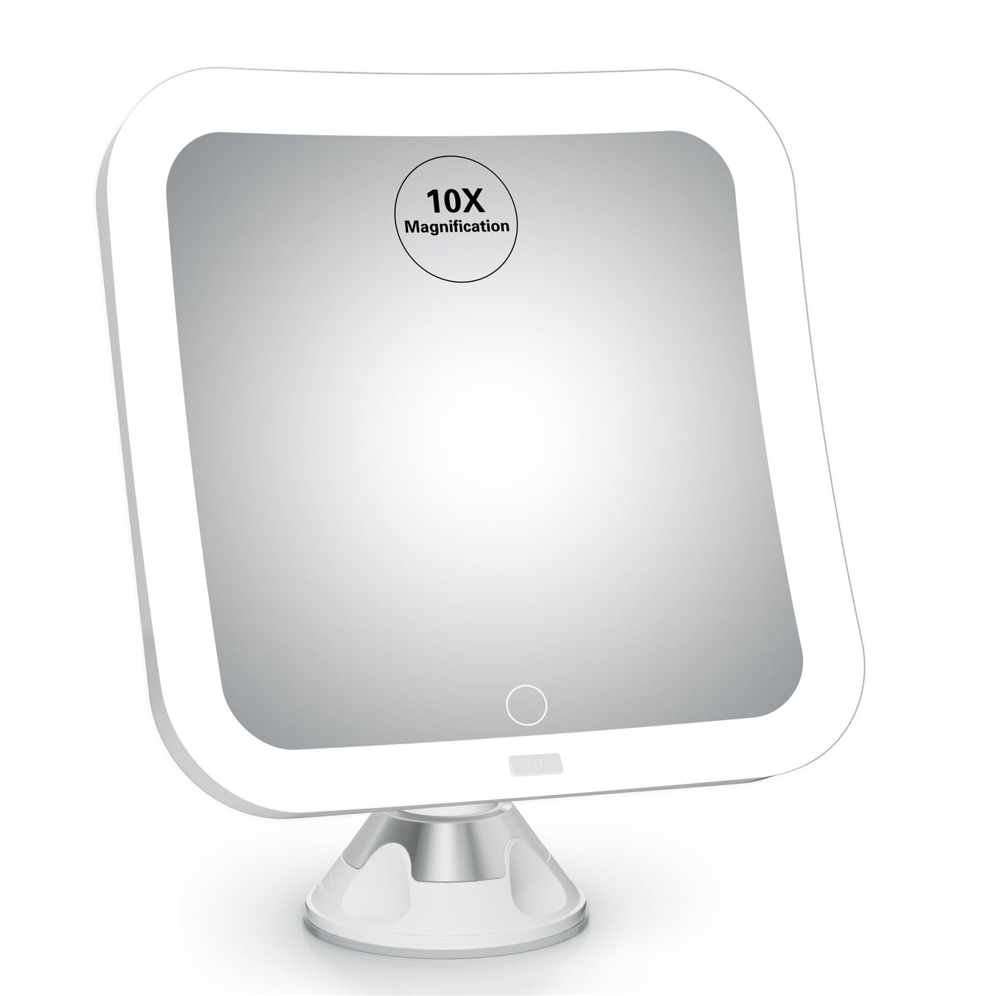 10x Magnifying Lighted Makeup Mirror with Suction Base