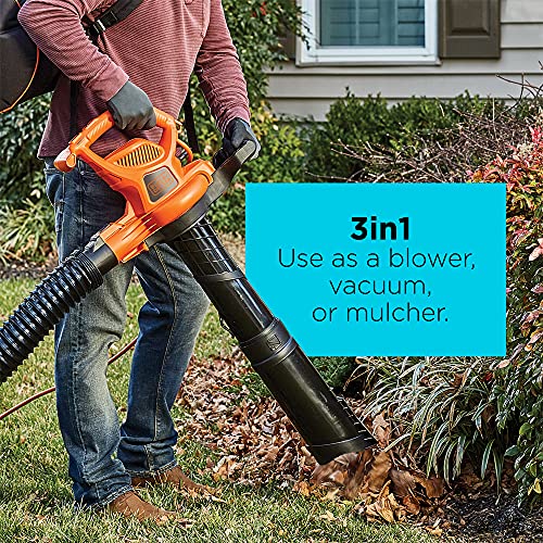 BLACK+DECKER 3-in-1 Leaf Blower Vacuum Mulcher