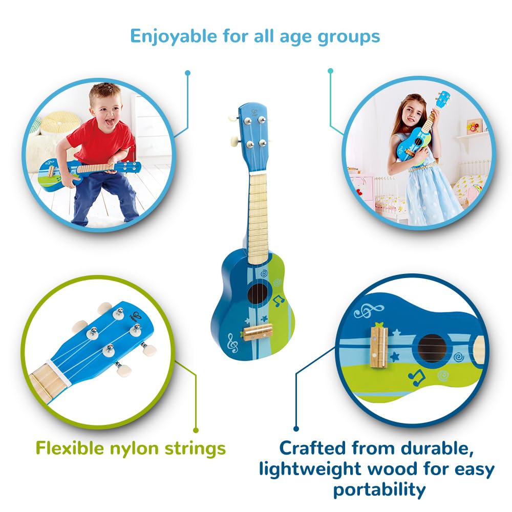 Hape 21-Inch Wooden Ukulele for Kids
