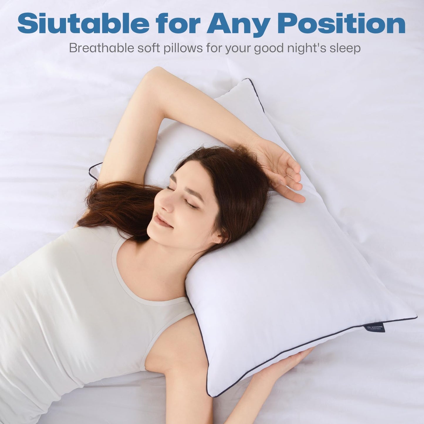 GOHOME Cooling Bed Pillows Set of 4
