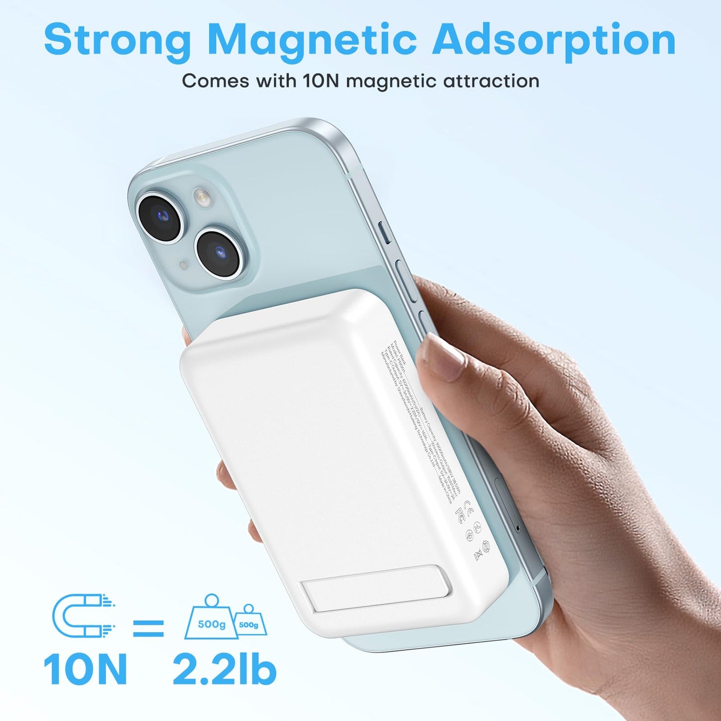10000mAh OMOTON Magnetic Fast Charging Power Bank