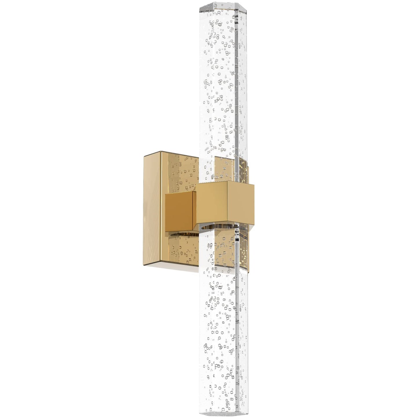 Aipsun Gold Bathroom Vanity Light Fixtures Modern Bathroom Light Fixtures LED Vanity Light for Bathroom Wall Light Fixtures 6000K