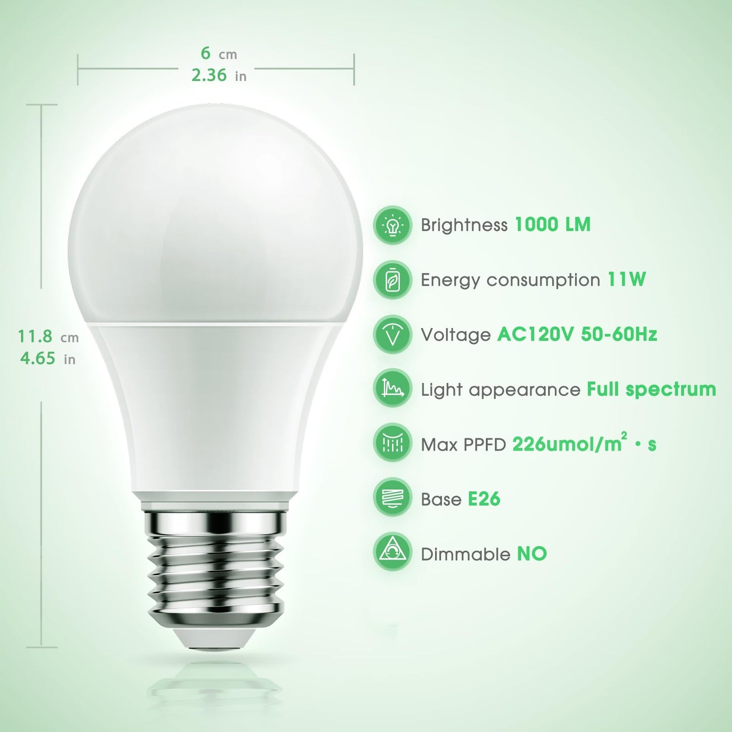 Briignite Full Spectrum LED Grow Light Bulbs