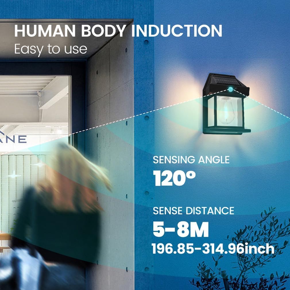4pcs Solar Motion Sensor Wall Lights