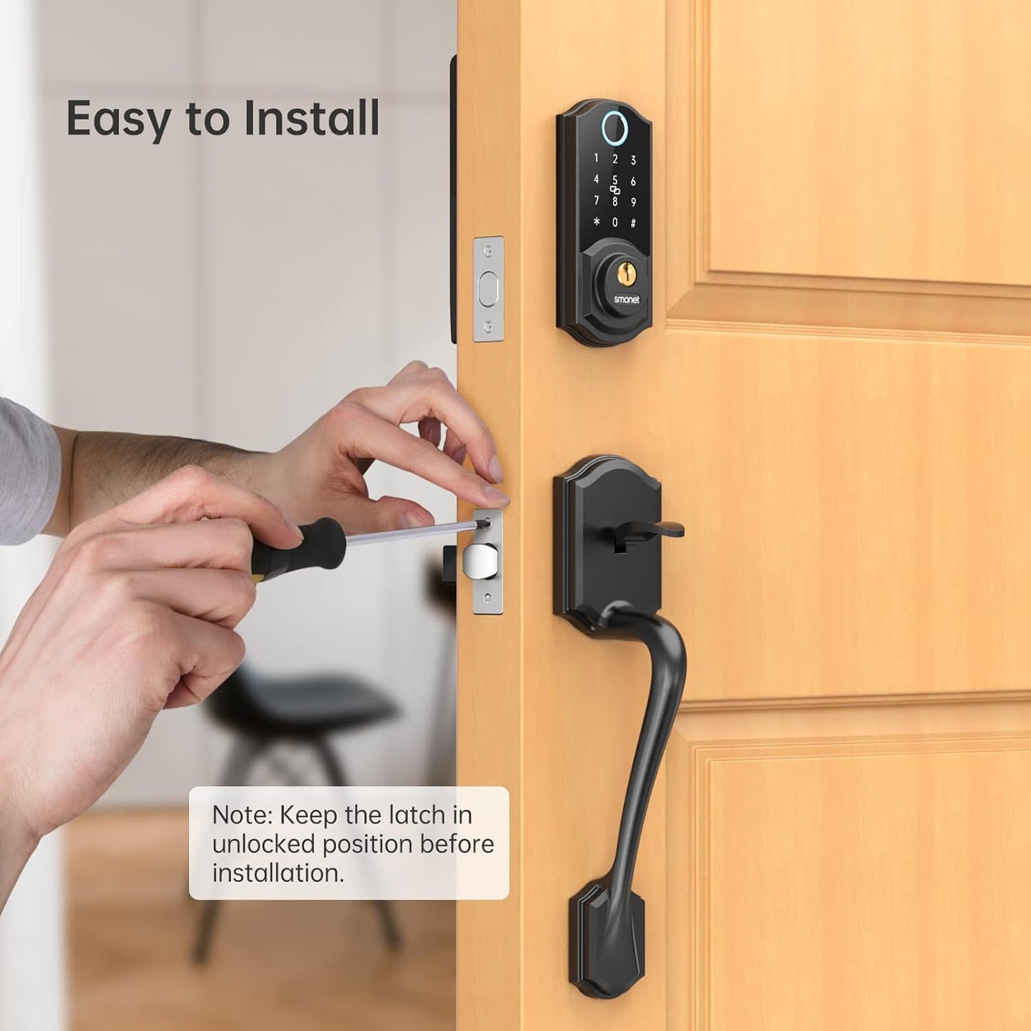 SMONET Smart Lock with Fingerprint & Bluetooth