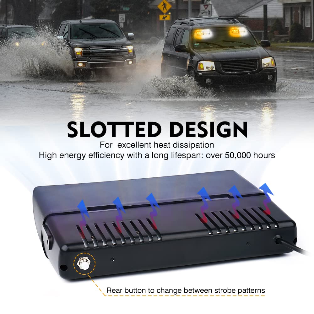 2 Pack LED Emergency Strobe Dash Lights