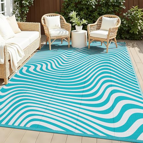5x8 Reversible Waterproof Outdoor Patio Rug