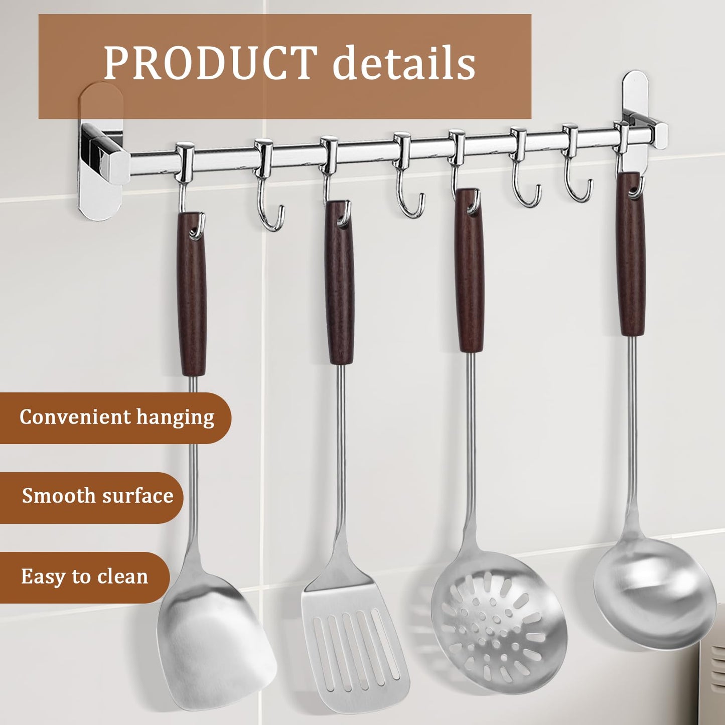 HANSGO Stainless Steel Wok Utensils Set