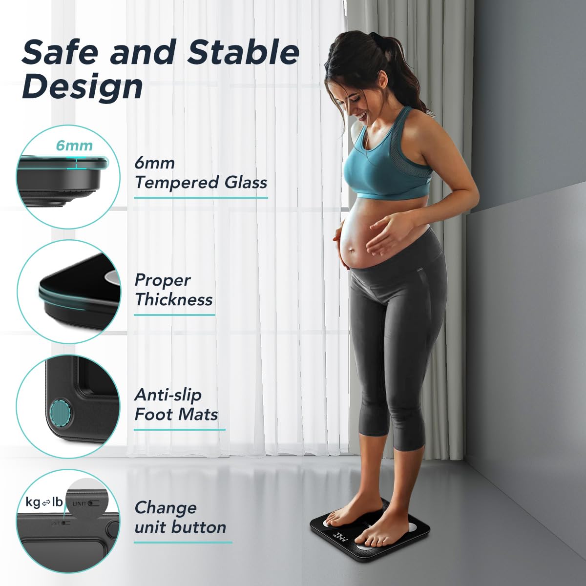 Digital Body Fat Scale with Bluetooth Sync