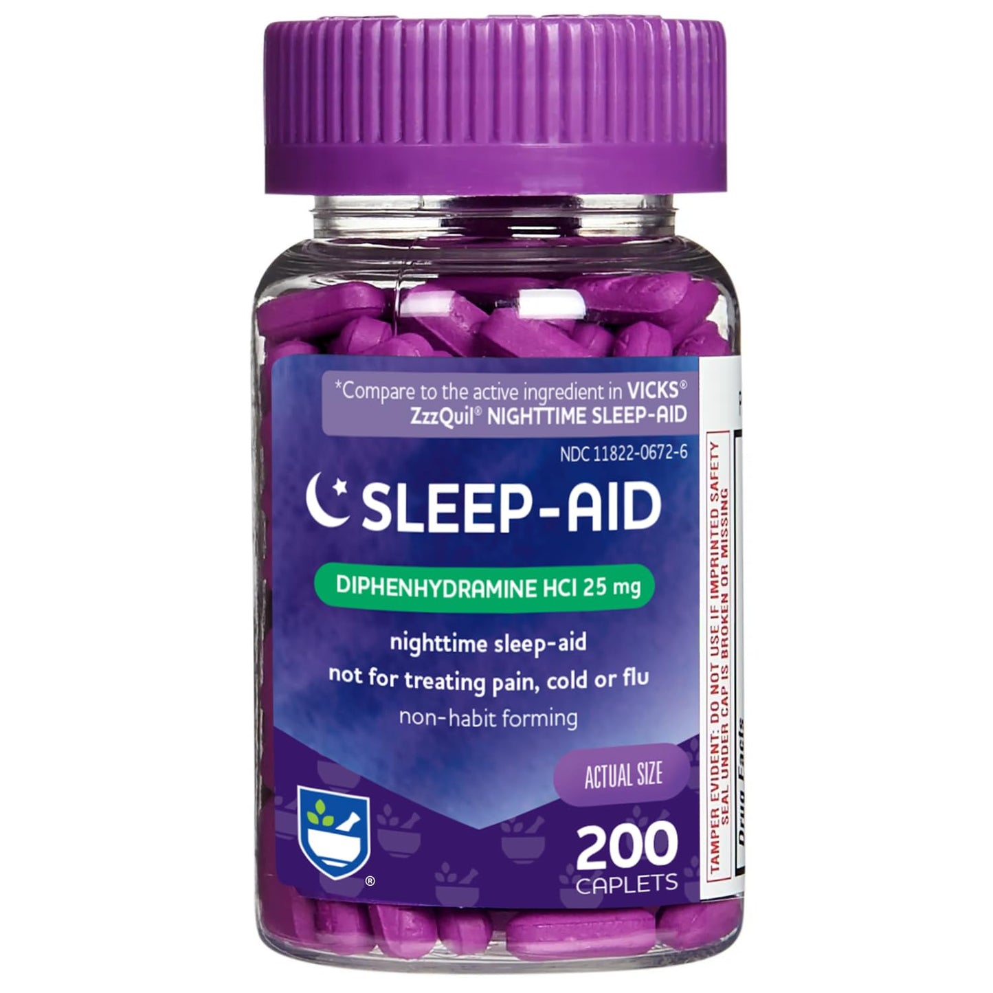 200 Count Rite Aid Sleep Aid Caplets