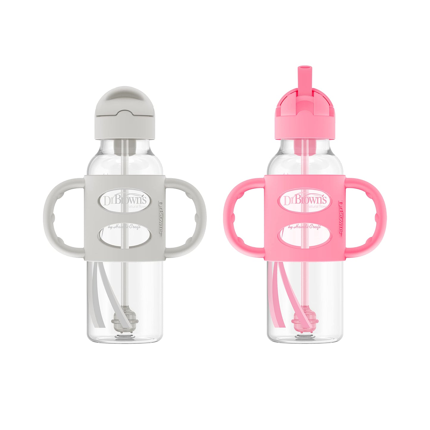 Dr. Brown's Spill-Proof Sippy Straw Bottle 8 oz