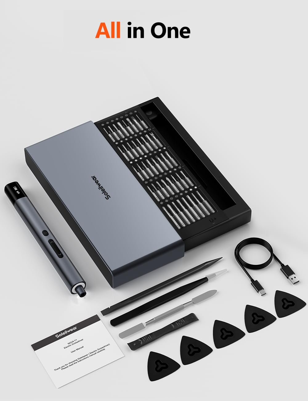50-in-1 Electric Screwdriver Set for Electronics Repair