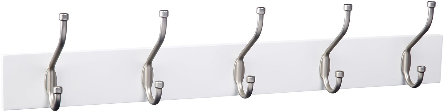 5-Hook Wall-Mounted Coat Rack