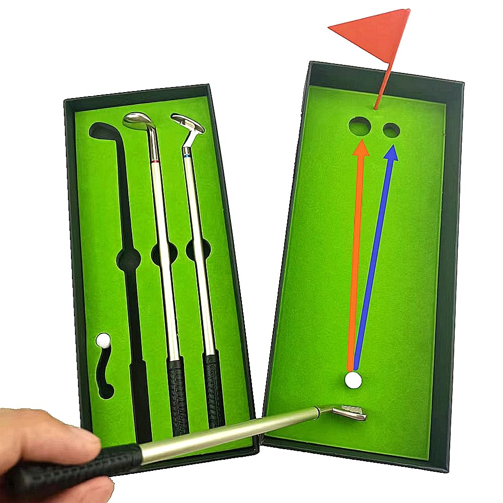 Mini Desktop Golf Pen Set with Putting Green
