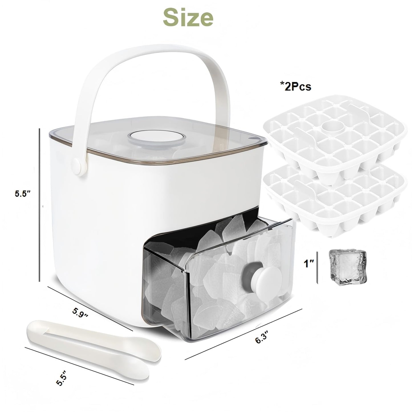 Ice Cube Tray with Lid for Drinks