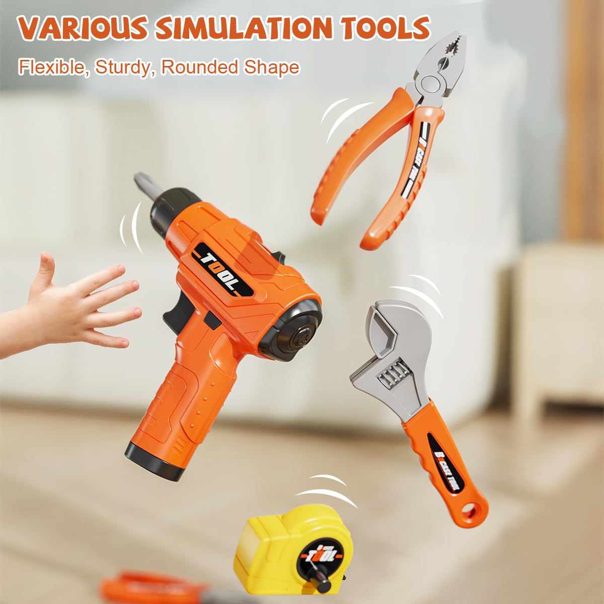 90 PCS Kids Tool Workbench Set for Toddlers