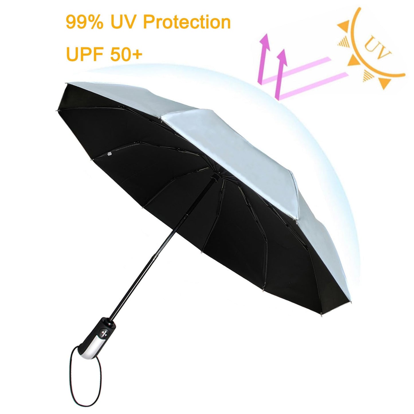 Windproof Travel Umbrella with 56" Canopy