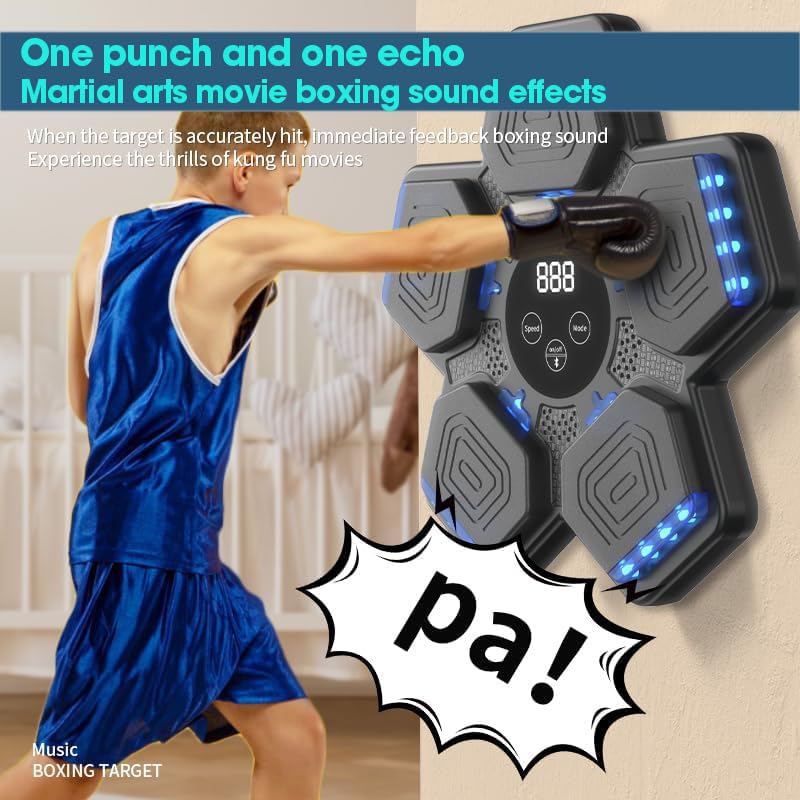 Music Boxing Machine with Smart Bluetooth & Gloves
