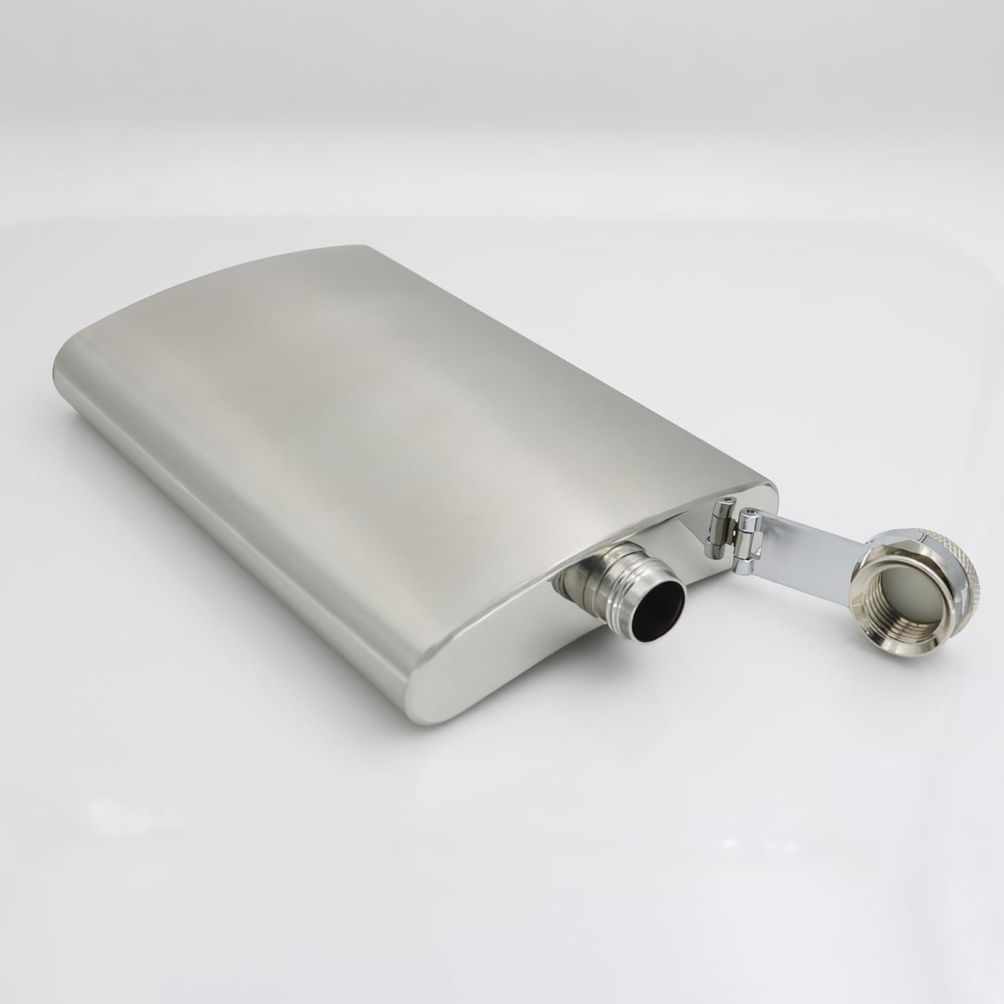 CNFLASK Brush Finish Hip Flask 304 Stainless Steel Brushed Whiskey Flask (Brushed, 7oz)