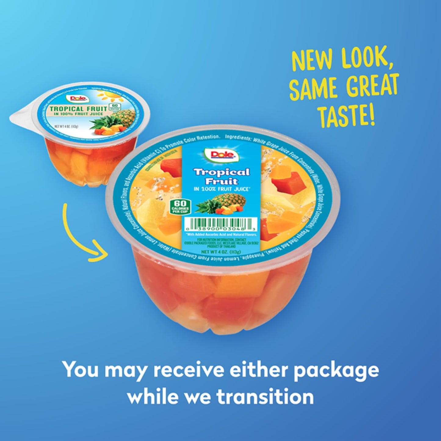 Dole Tropical Fruit Cups in 100% Juice
