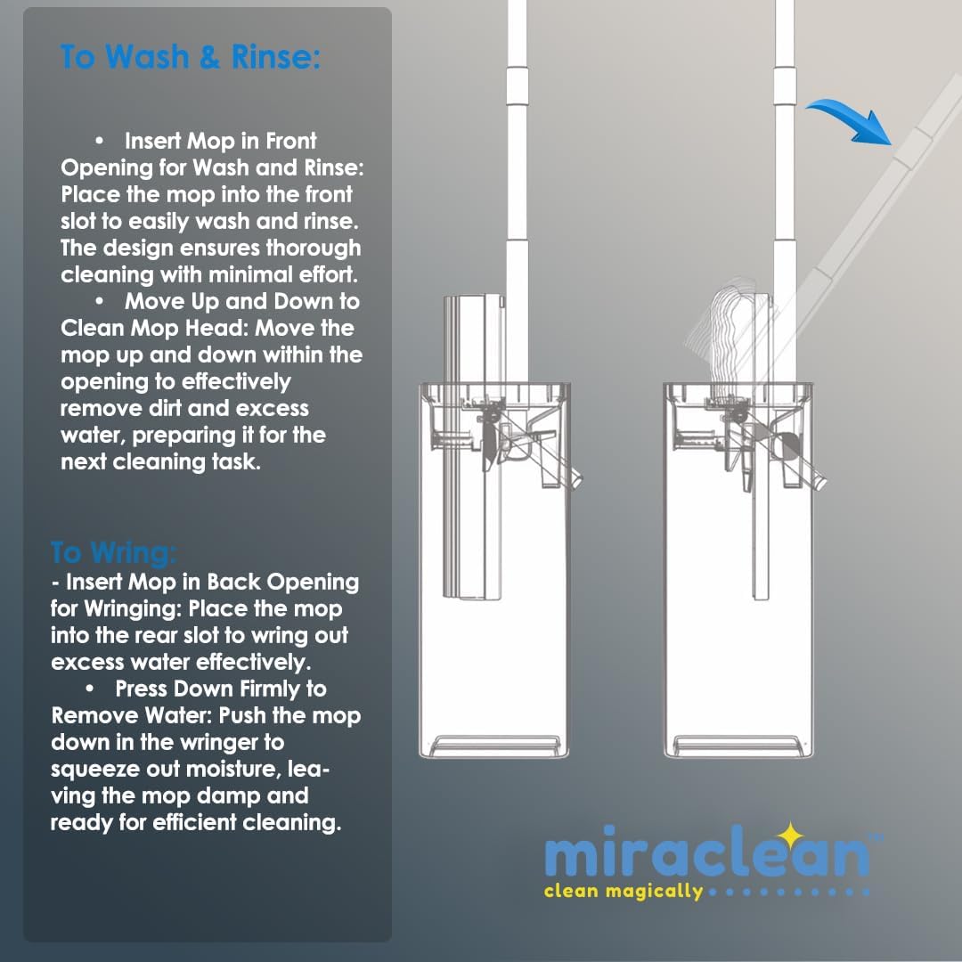 MIRACLEAN Mop and Bucket Cleaning System