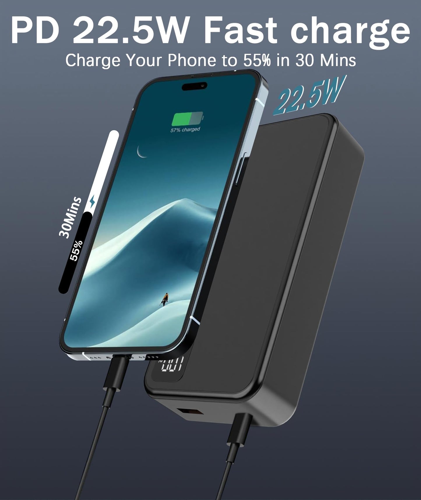 20000mAh Portable Charger Fast Charging Power Bank