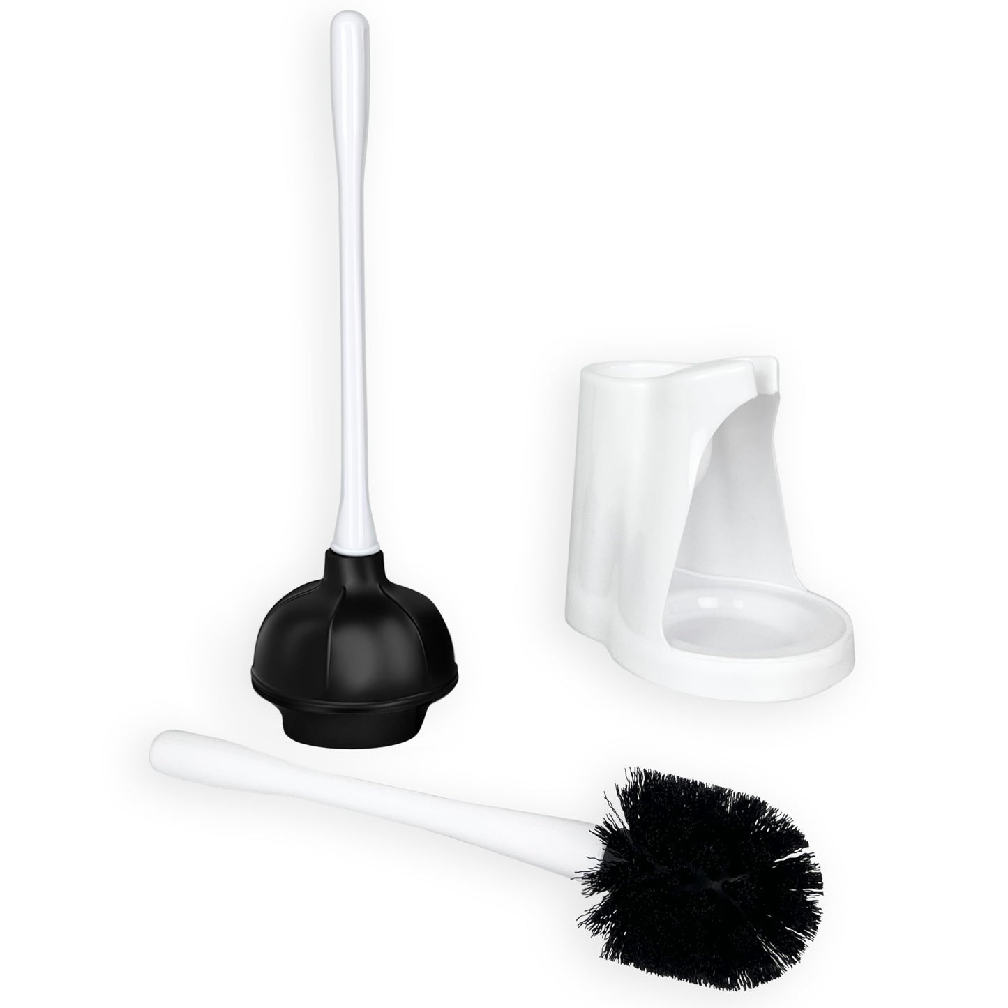 2-in-1 Toilet Brush and Plunger Set