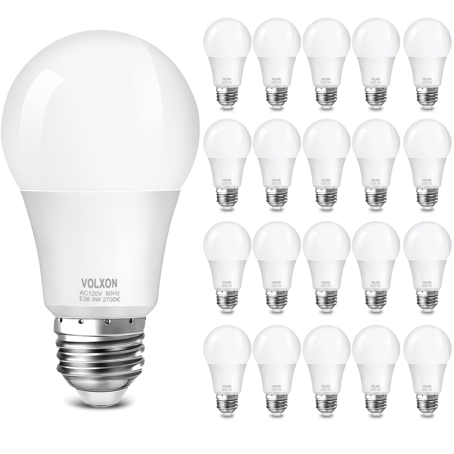 20 Pack Volxon LED Light Bulbs 60 Watt