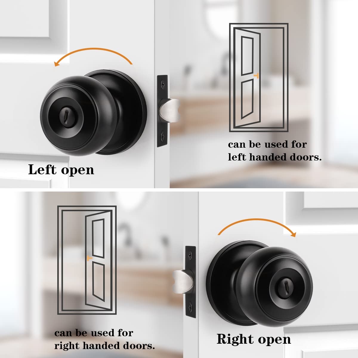 6 Pack Probrico Interior Door Knobs