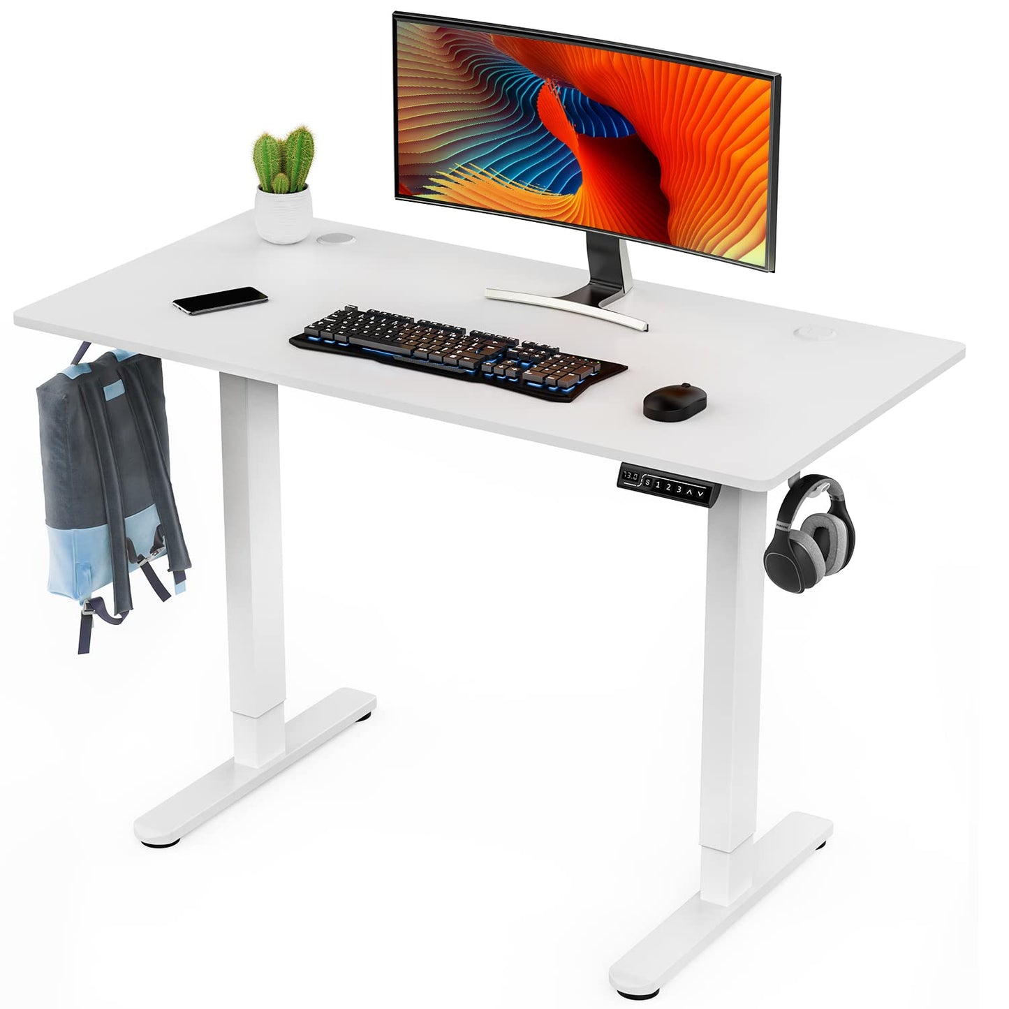 Electric Adjustable Standing Desk with Memory Controller