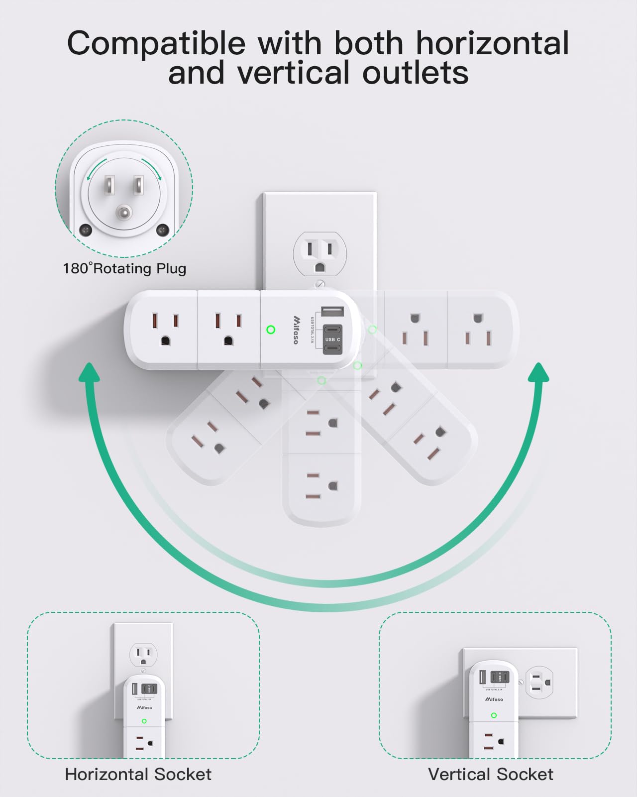 Cruise Outlet Extender with USB Charging Ports