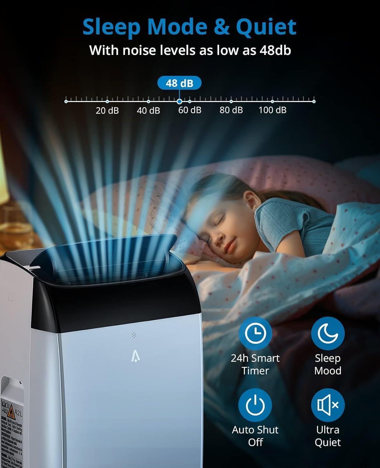 12,000 BTU Portable Air Conditioner with Remote