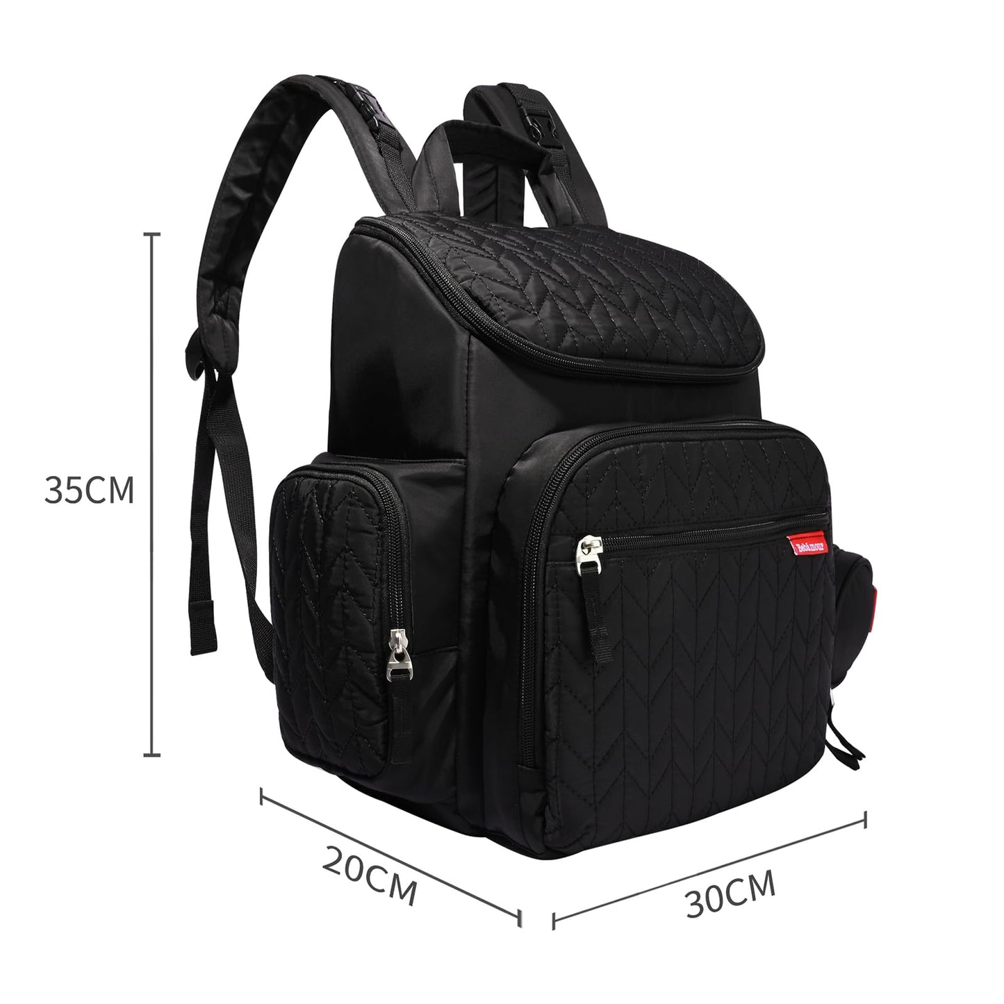 Bebamour Diaper Backpack with Changing Pad & Insulated Bag