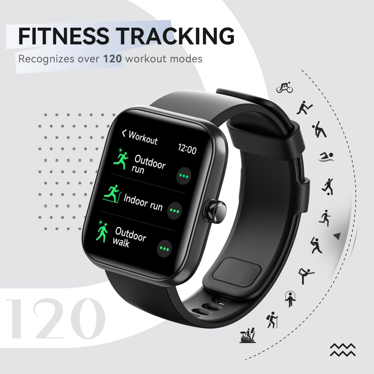 Fitness Tracker Smart Watch with Bluetooth Calls