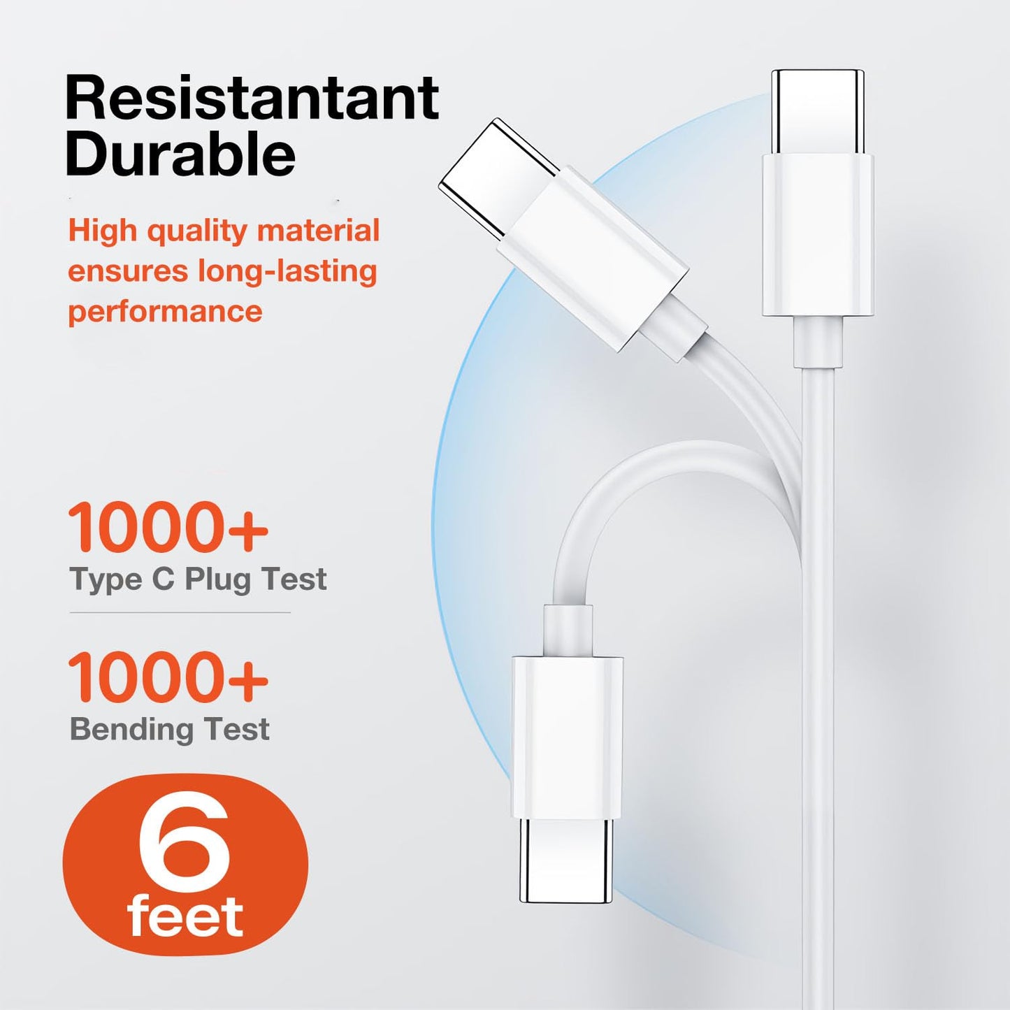 Fast Charger with 6ft Cable