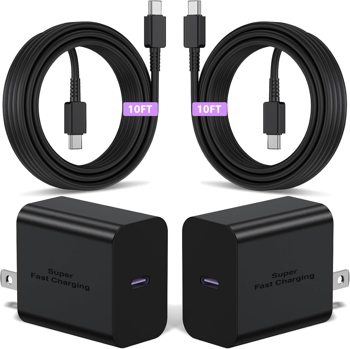 45W USB C Super Fast Charger with 10ft Cable