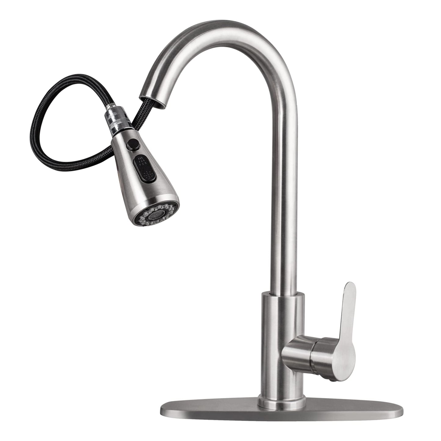 CILAIXI Pull Down Kitchen Faucet Brushed Nickel