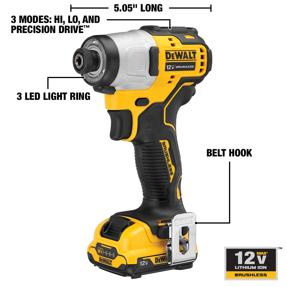 DEWALT XTREME 12V MAX* Cordless Drill Combo Kit (DCK221F2)