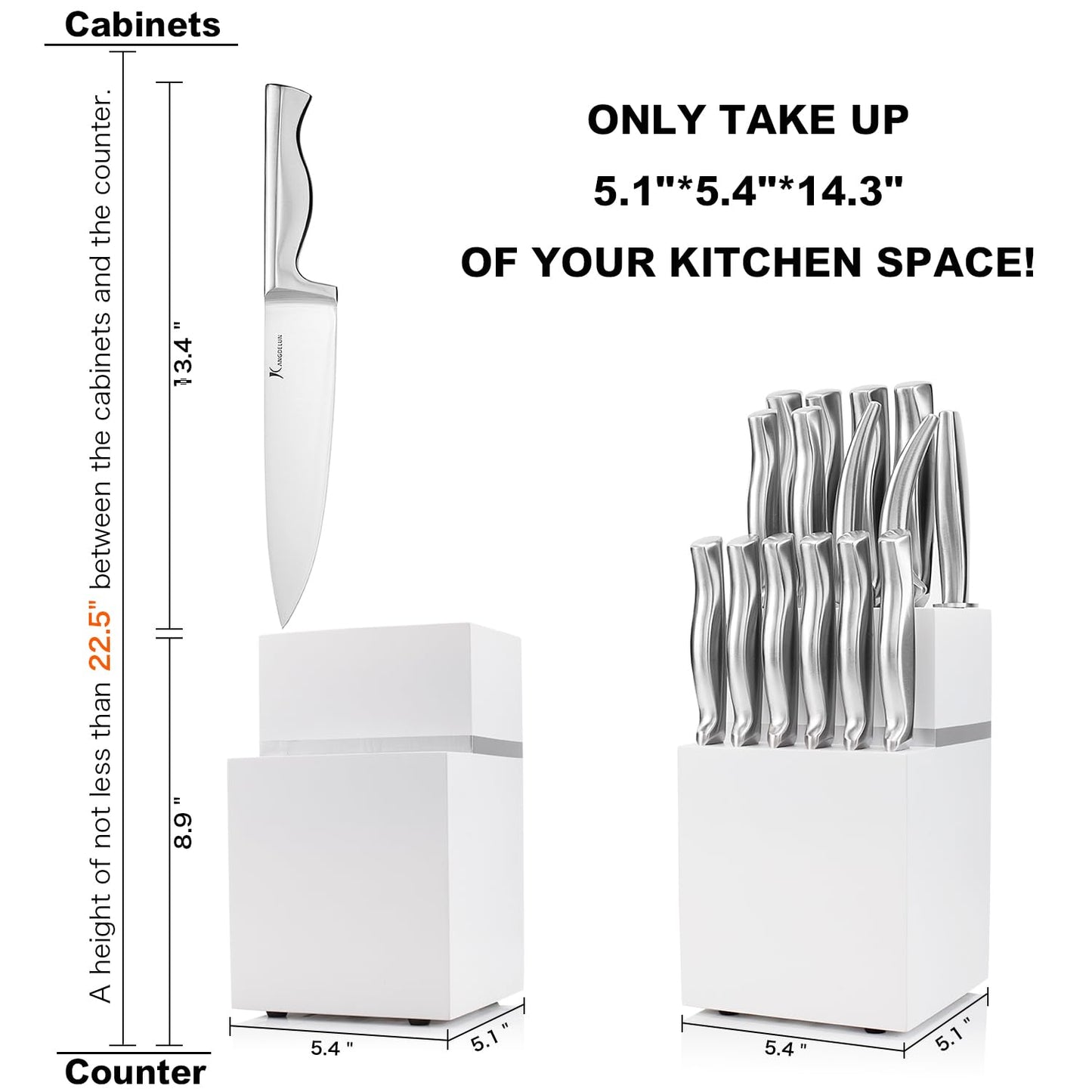 15-Piece Ultra Sharp Kitchen Knife Set
