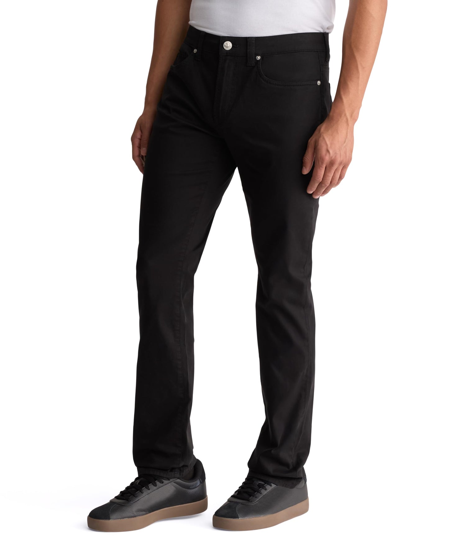 Buffalo David Bitton Men's Slim Black Sateen Pants